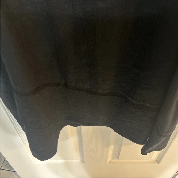 Kleen Sz XL NWT black Silk & Linen Sleeveless Minimalist Lagenlook Midi Dress - Picture 3 of 5